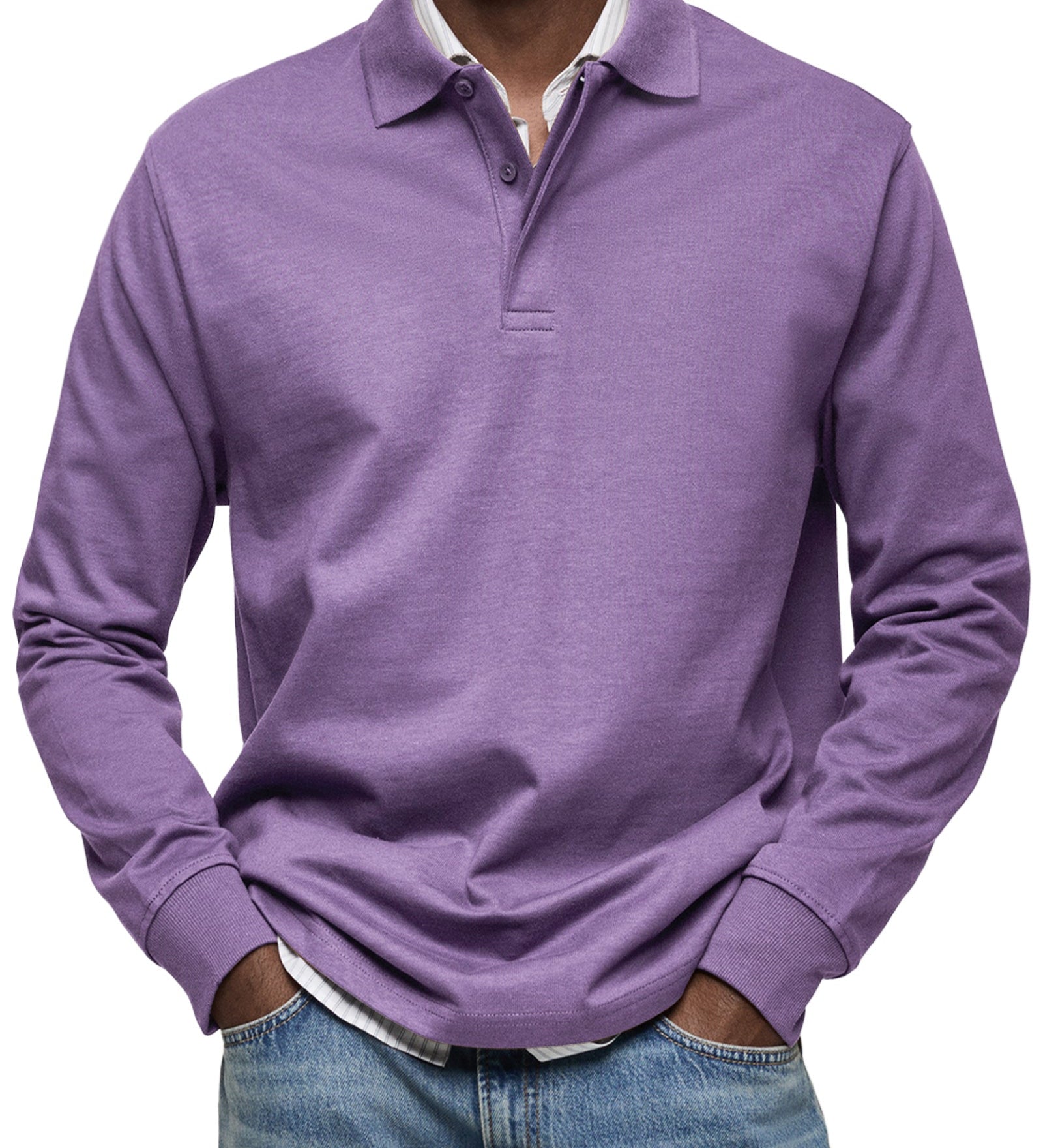 Richard - Casual Long-Sleeve Polo Shirt