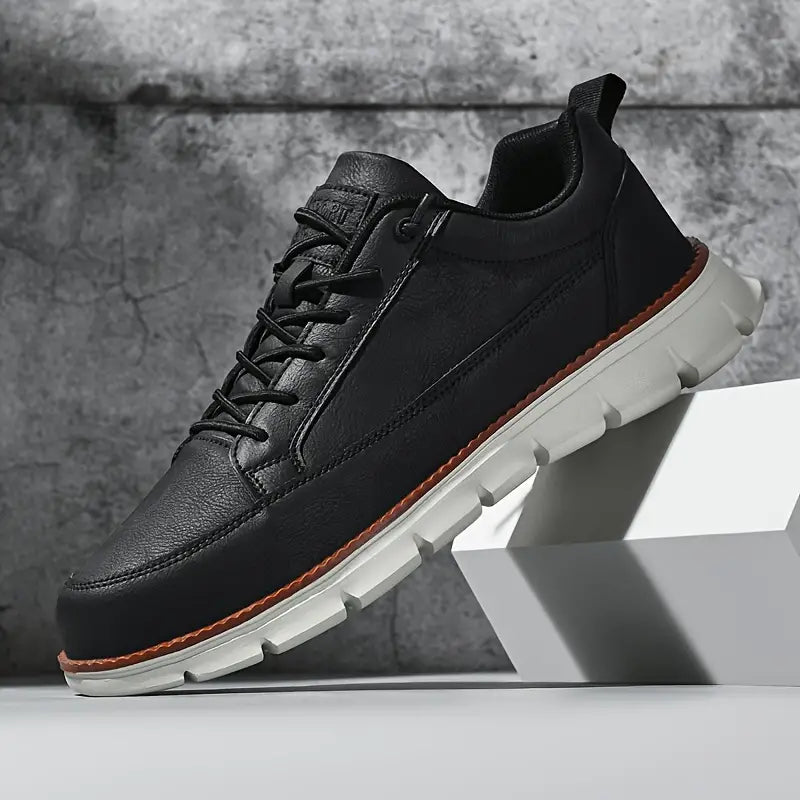 James Oxford Leather Support Trainers