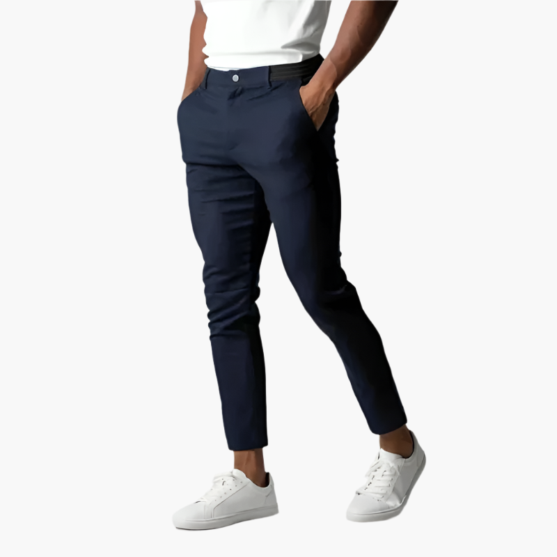 James Oxford Men's Slim Fit Chinos