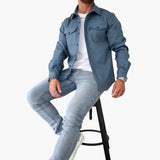 David Shirt Jacket with Button Placket