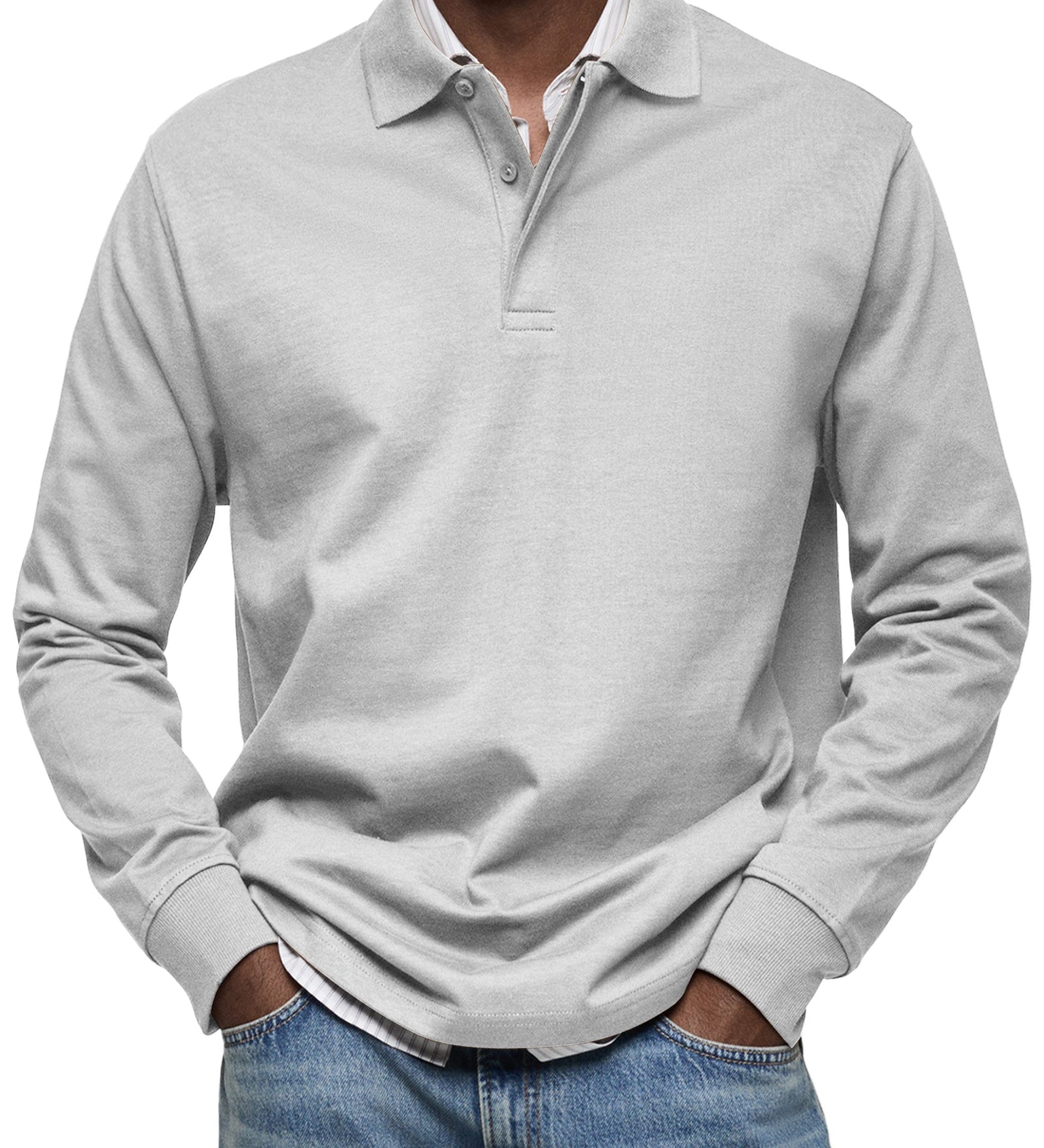 Richard - Casual Long-Sleeve Polo Shirt