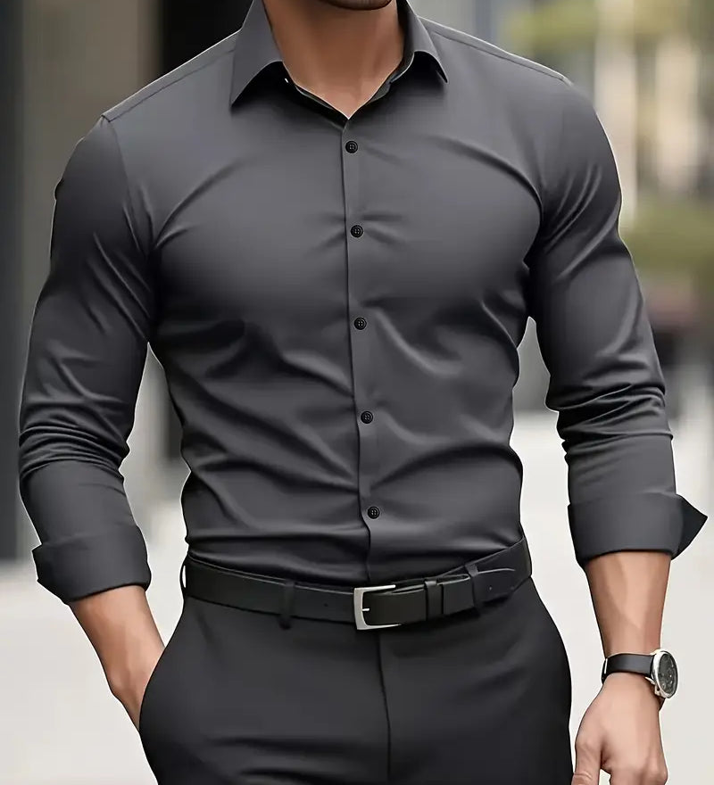 James Oxford Breathable Long Sleeve Shirt