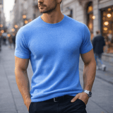 James Oxford Refined Knit T-Shirt for Men