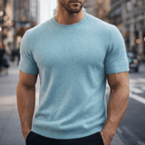 James Oxford Refined Knit T-Shirt for Men