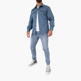 David Shirt Jacket with Button Placket
