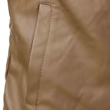Valencrest Stand-Collar Leather Bomber