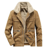 Langmere Suede Sherpa-Lined Jacket