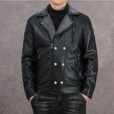 Calderon Sherpa-Lined Leather Jacket