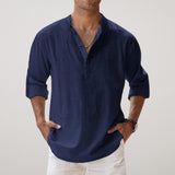 Frederick - Linen-Effect Henley Shirt