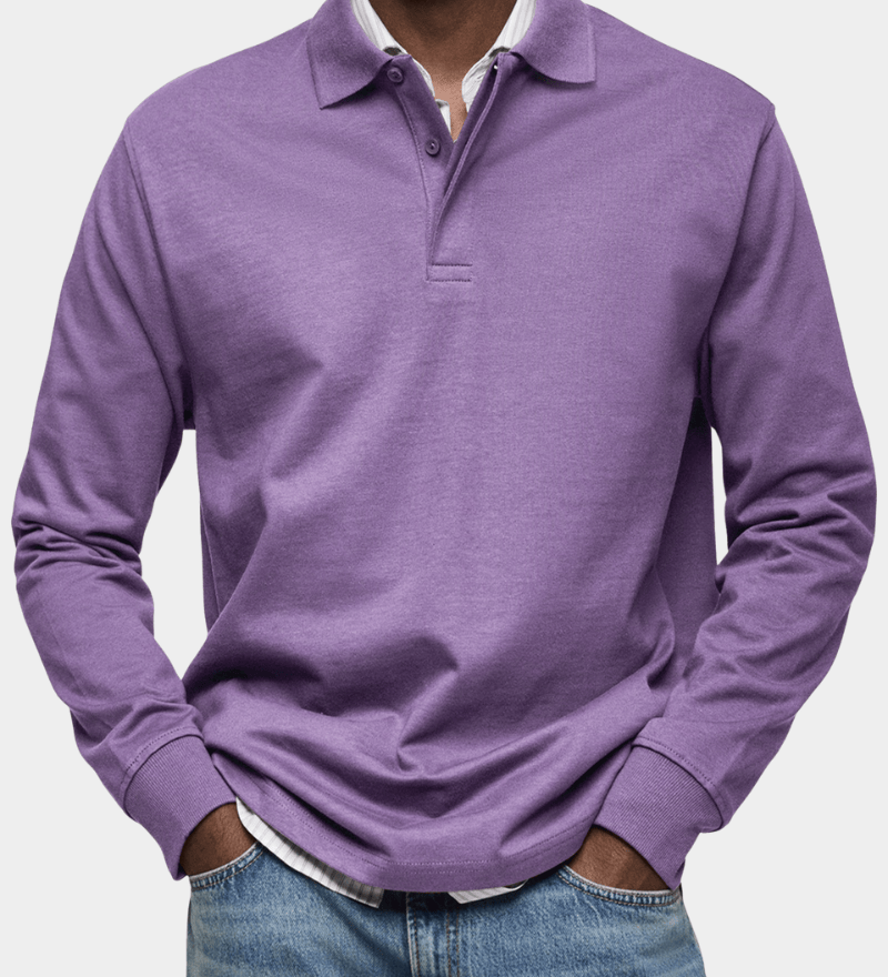 James Oxford Classic Cotton Polo Shirt for Men