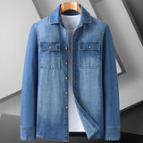 Harrington Two-Tone Denim Shirt