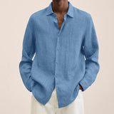 James Oxford Linen Button-Up Shirt for Men