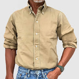 James Oxford Non-Iron Long Sleeve Shirt for Men
