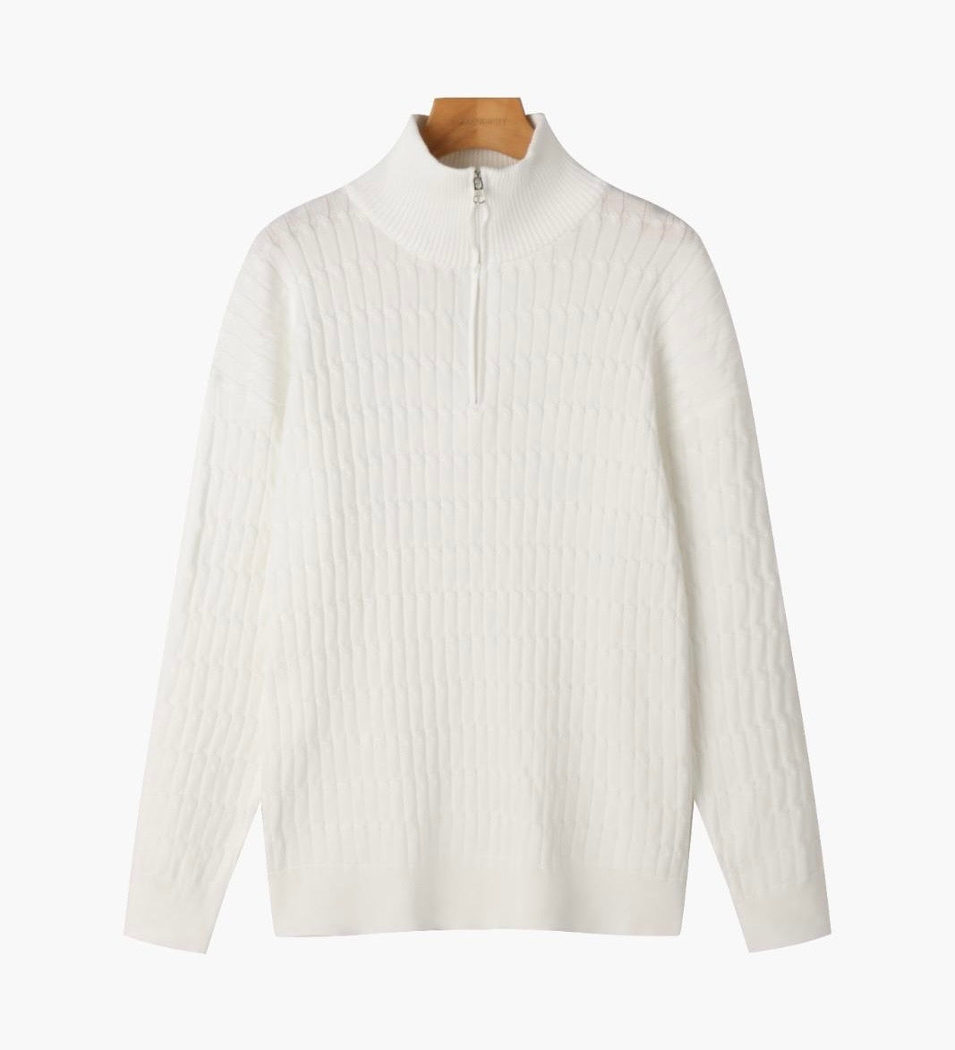 Wavy Half-Zip Jumper