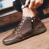 James Oxford Rugged Leather Boots for Men