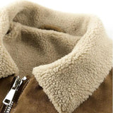 Langmere Suede Sherpa-Lined Jacket
