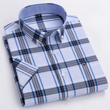 James Oxford Patterned Button-Up Shirt for Men