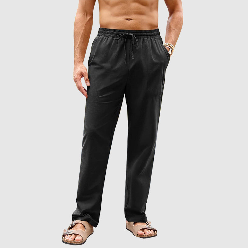 Alexander Heliot Drawstring Straight-Leg Pants