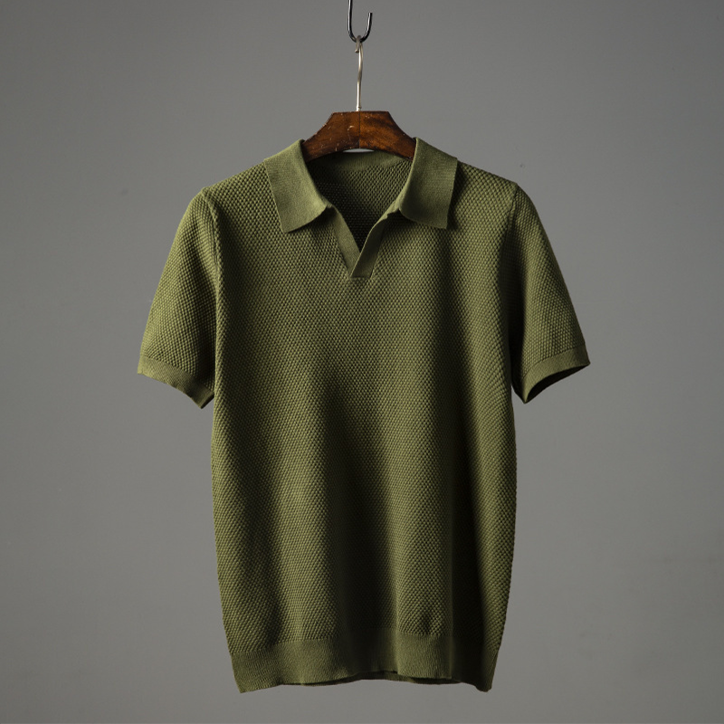 James Oxford Modern Knit Polo Shirt for Men