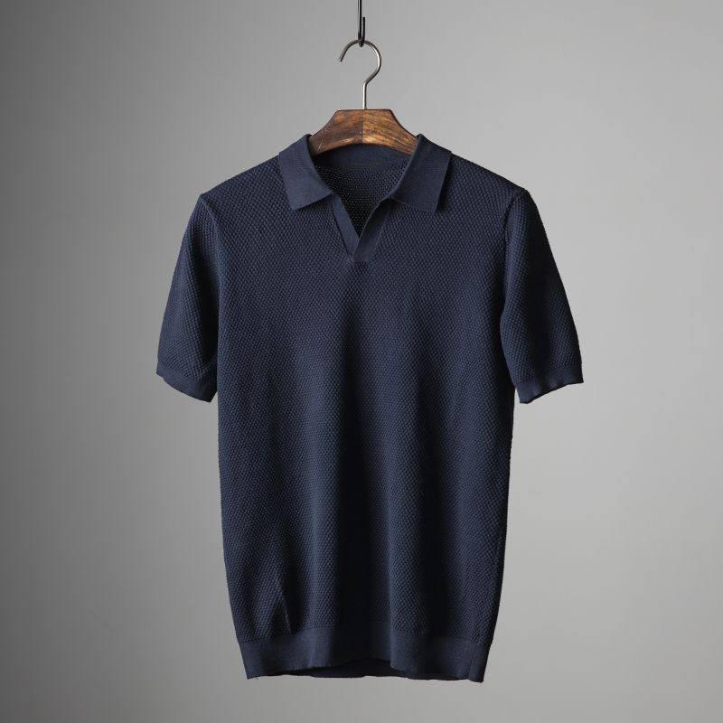 James Oxford Modern Knit Polo Shirt for Men