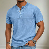 James Oxford Mandarin Collar Shirt for Men