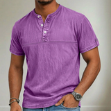 James Oxford Mandarin Collar Shirt for Men