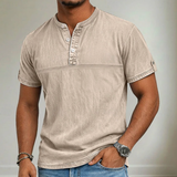 James Oxford Mandarin Collar Shirt for Men