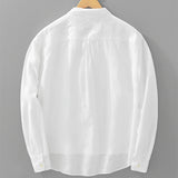 James Oxford Half-Placket Button Shirt for Men