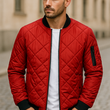 Cecil - Diamond Pattern Cotton Jacket