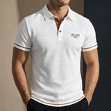 James Oxford Jacquard Polo Shirt for Men