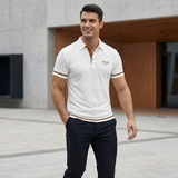James Oxford Jacquard Polo Shirt for Men