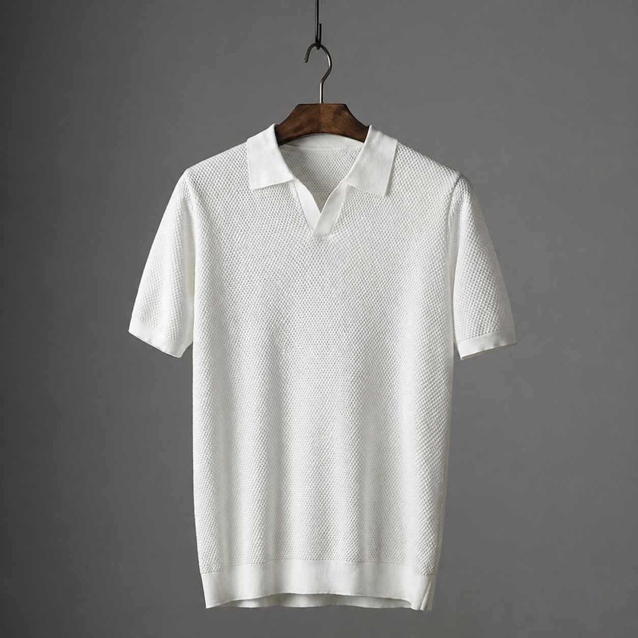James Oxford Modern Knit Polo Shirt for Men