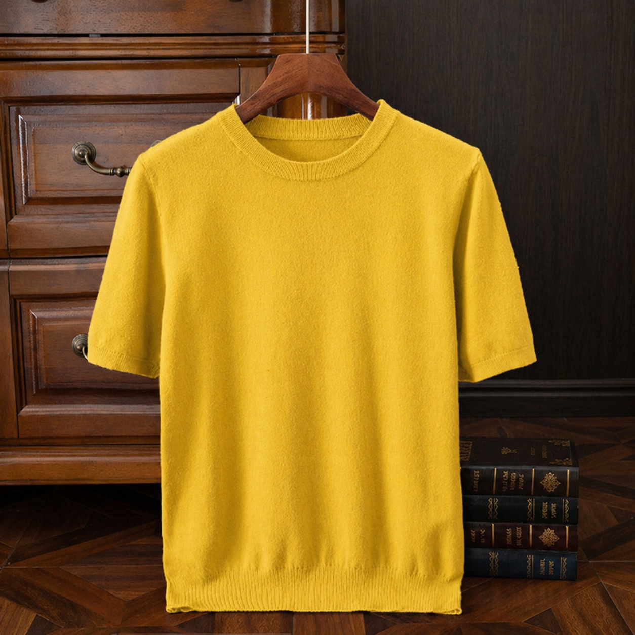 James Oxford Refined Knit T-Shirt for Men
