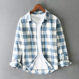 James Oxford Cotton Checked Shirt for Men