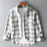 James Oxford Cotton Checked Shirt for Men