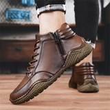James Oxford Rugged Leather Boots for Men