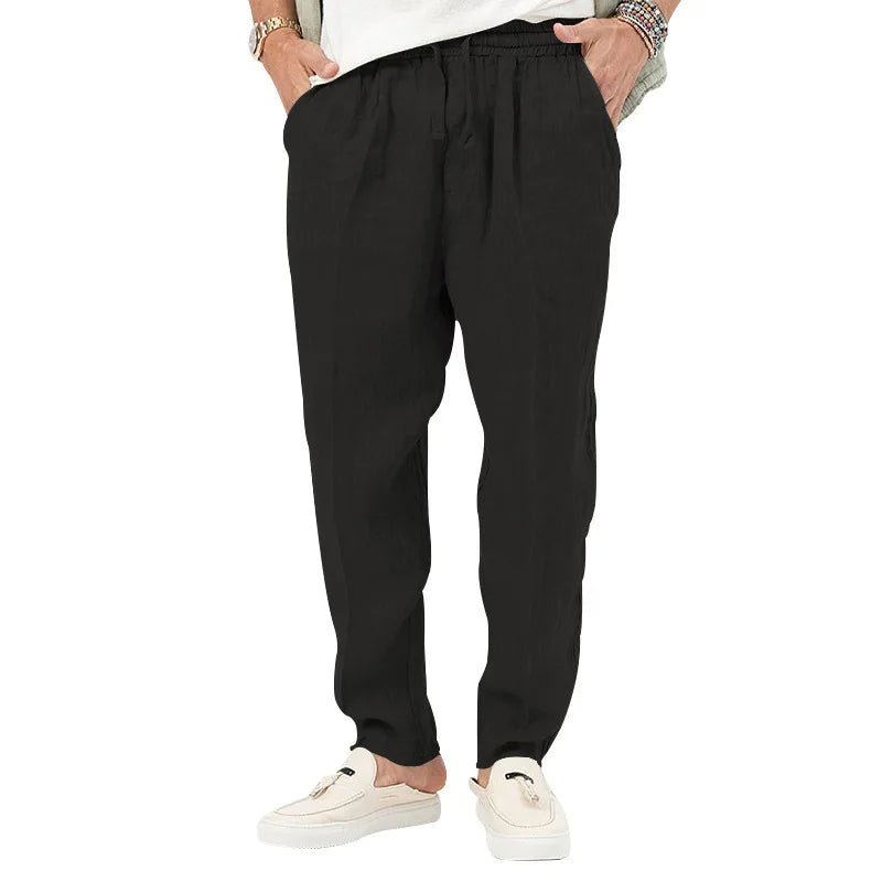 David Costa Breathable Linen Pants