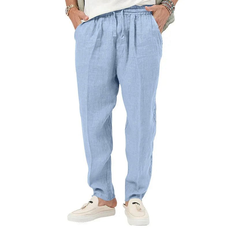 David Costa Breathable Linen Pants