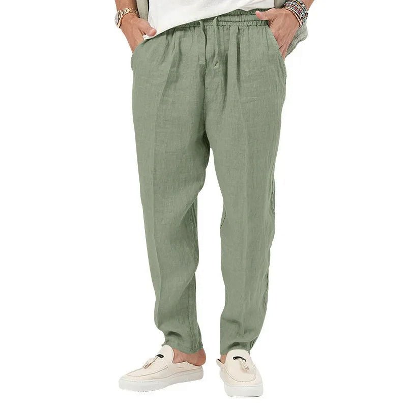 David Costa Breathable Linen Pants