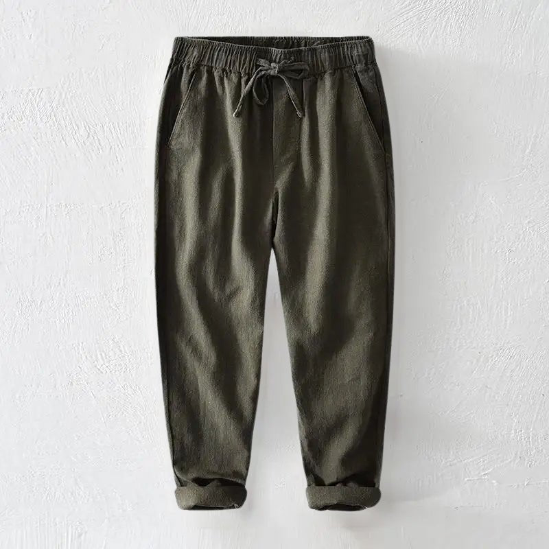 David Costa Breezy Linen Pants