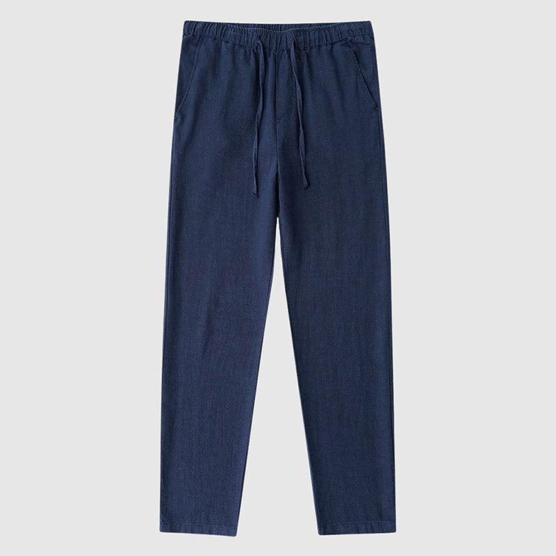David Costa Ankle-Length Linen Pants