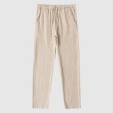 David Costa Ankle-Length Linen Pants