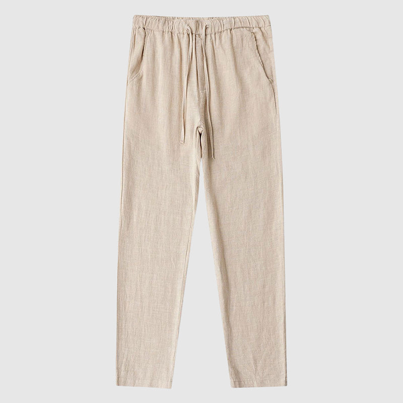 David Costa Ankle-Length Linen Pants