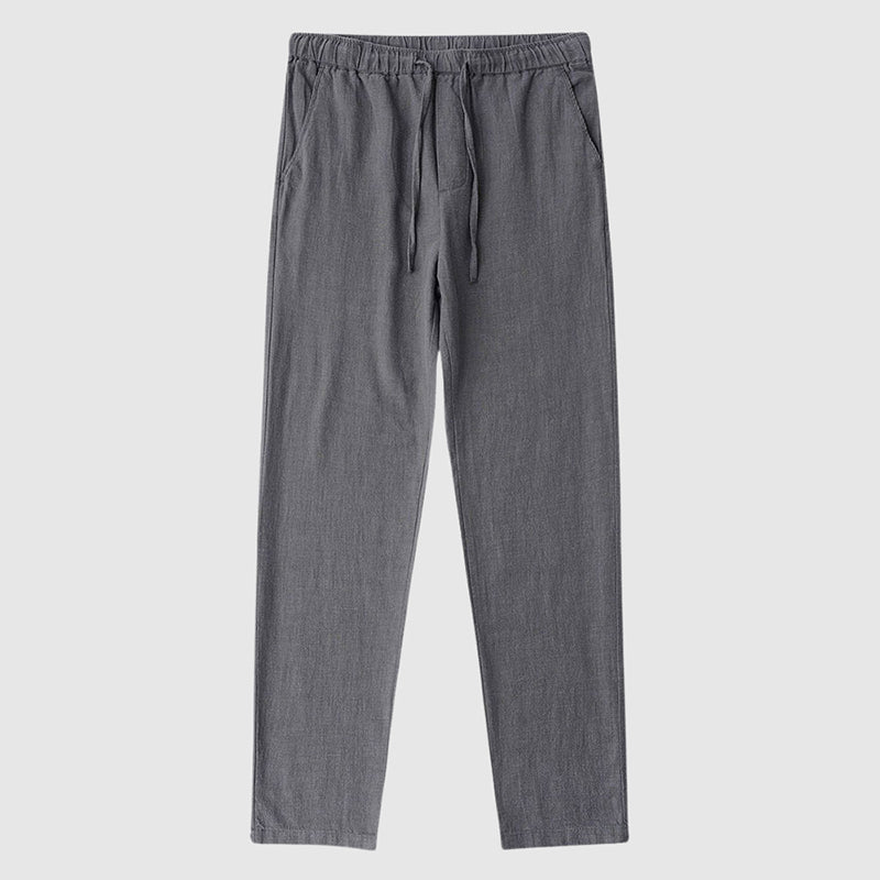 David Costa Ankle-Length Linen Pants