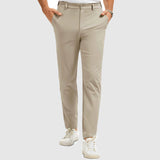 David Costa Slim Fit Pants with Straight Leg