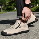 James Oxford Nubuck Zip Shoes for Men