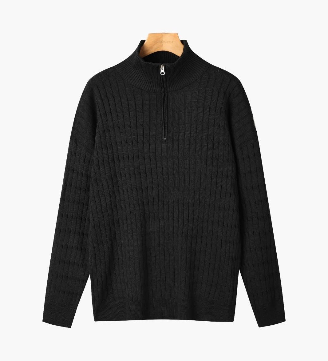 Wavy Half-Zip Jumper