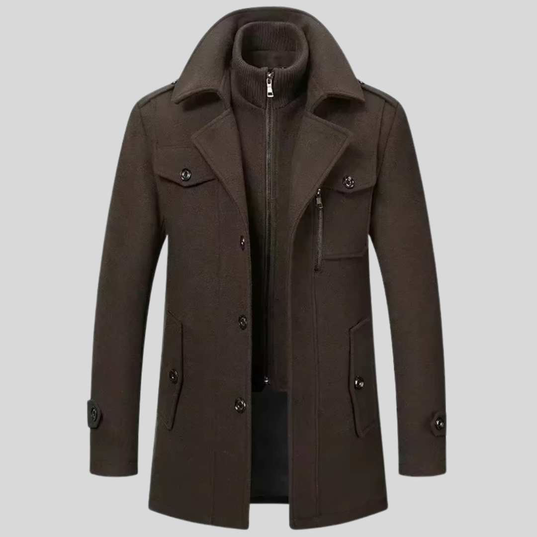 Klaus Two-Piece Wool Coat