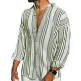James Oxford Striped Linen Shirt for Men