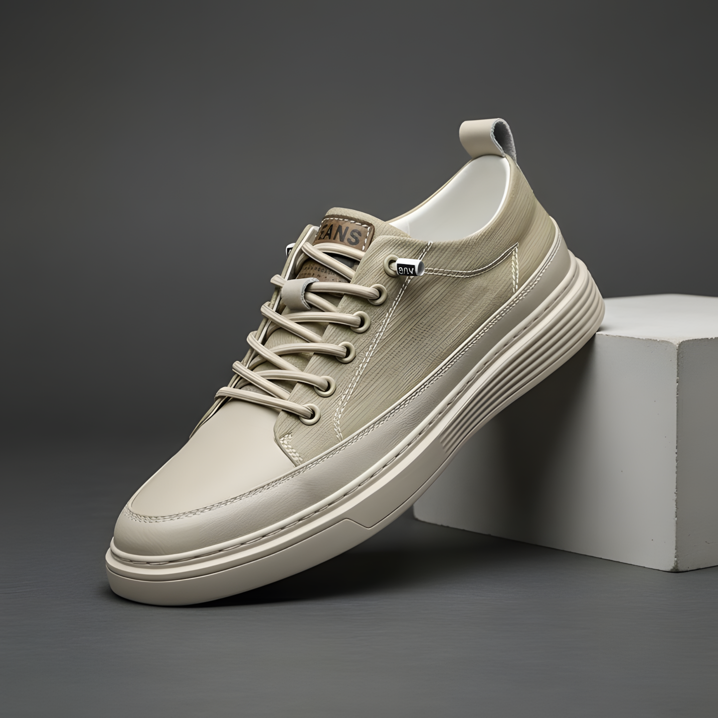 James Oxford Leather Trainers for Men